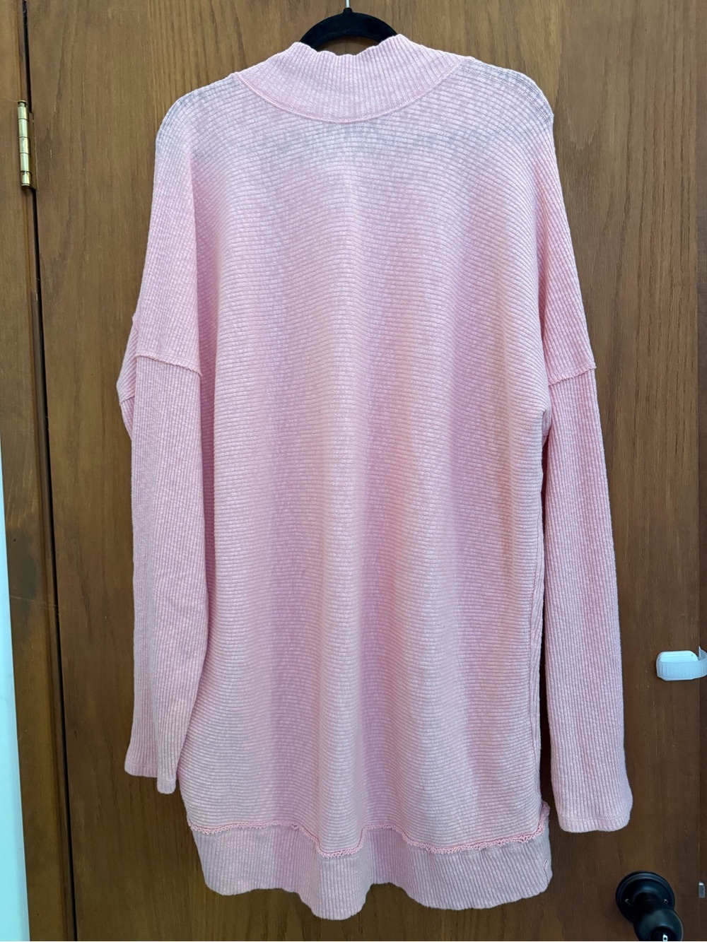 We The Free Blush Pinky Peach Oversized Cowl Neck Sweater or dress
